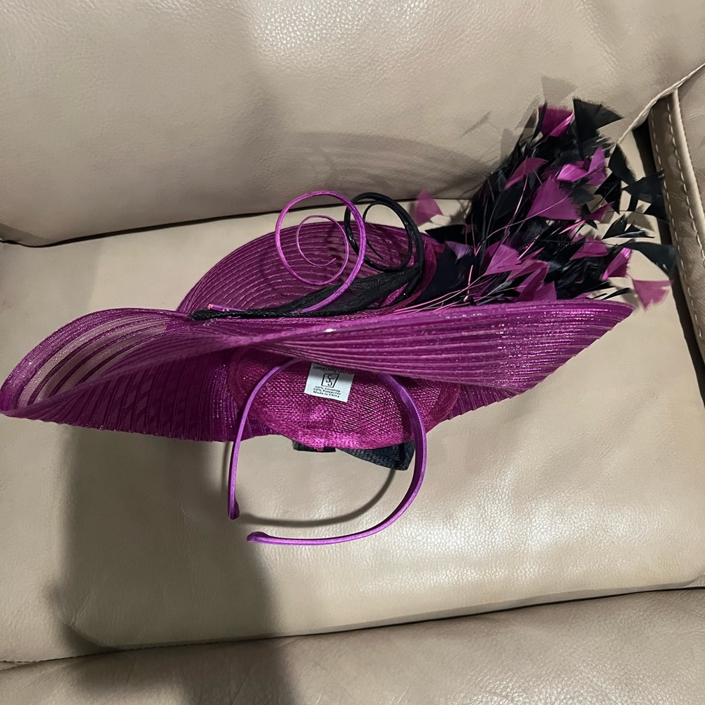 Purple Derby Fascinator